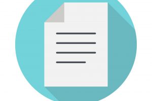 Document flat icon. Business concept